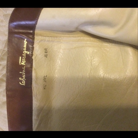 SOLD.    Salvatore Ferragamo boots size 10AA 
Cognac/brown - Picture 6 of 11